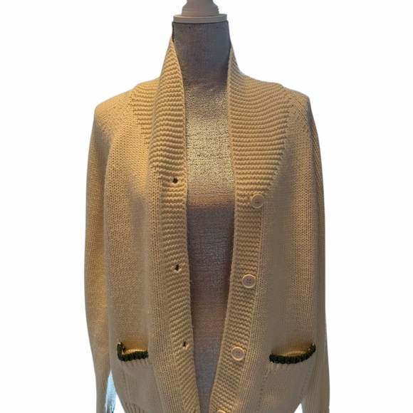 Pink Pinapple  Cream Sweater with Tree Design - Picture 2 of 4